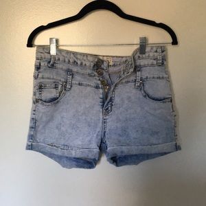 High waisted shorts